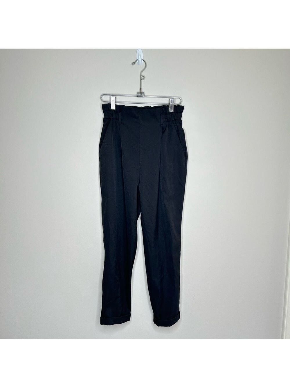 Sienna Sky Black Paper Bag Slim Leg Pants Small
